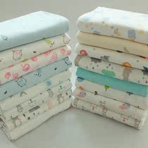 One-meter pure cotton cloth baby fabric baby cartoon saliva DIY cloth all-cotton mill wool-knitted fabric