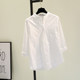Collar white cotton shirt female 2020 spring and autumn new leisure wild Hanfan Wen Yi comfortable T-shirt shirt Collar white cotton shirt female 2020 spring and autumn new leisure wild Hanfan Wen Yi comfortable T-shirt shirt