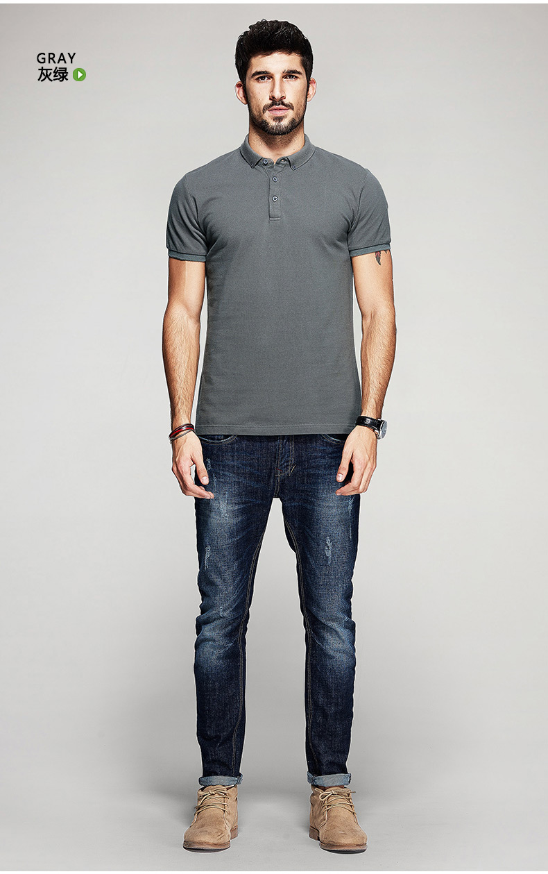 天天特价 男士短袖polo衫 男翻领夏季黑色t恤 男装修身保罗衫1524