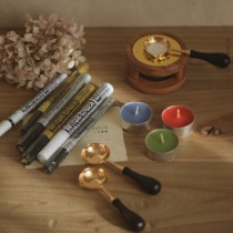 A sweet tangerine (fire lacquer tool suit) fire lacquer stove fire paint spoon candle Cherry Blossom Paint Pen Silicone Cushion