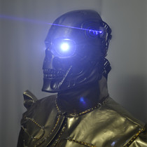 Laser helmet mask performance horror Halloween mask nightclub bar props costume party activities