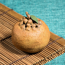 Tea pet ornaments can raise purple sand ugly orange sculpture tea play simulation ugly orange put a tea plate home decorations