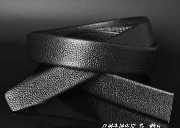 森达男士腰带真皮皮带 自动扣男腰带加长男士皮带 双面头层牛皮