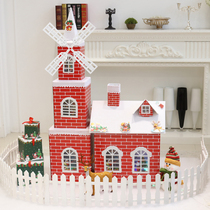 Christmas decorations Castle Snow House Snow House Snow Garden Hotel Shopping Mall Window KTV Hall Ornaments Props