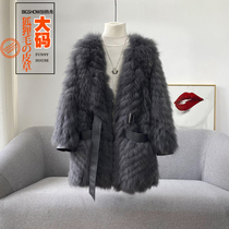 (Non Fatter) Bieger Show big code fur 200 catty Fat Mm Fox Fur Coats Women Young in Winter V Lords