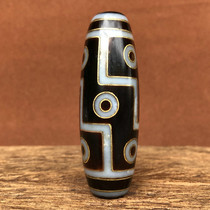 Tibetan Tianzhu Tibetan legend inlaid with gold nine-eyed Tianzhu natural agate chalcedony pulp oil necklace pendant