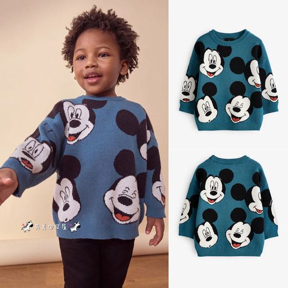 Spot NEXT British boys' clothing authentic 24 autumn and winter boys' blue cartoon Mickey Mickey Mouse sweater
Spot NEXT British boys' clothing authentic 24 autumn and winter boys' blue cartoon Mickey Mickey Mouse sweater