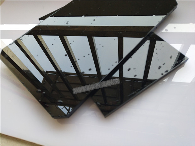 黑色亚克力板镜面定制 茶色磨砂有机玻璃面板 折弯加工广告牌