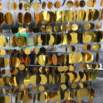 Golden 5 3 sequin string silver gold sequin curtain wedding props wedding arrangement mall atrium decoration