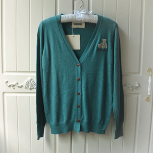 日单 <em>开衫</em>长袖羊毛<em>针织</em>衫外套 原单<em>女春秋款</em>小