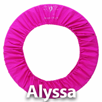 Alyssa Rhythmic Gymnastics Ring Protective Cover-Peach Pink(average size 60-90cm)