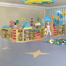 Kindergarten pirate ship castle area corner combination cabinet Toy cabinet Early education parent-child garden Childrens area corner partition cabinet