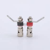 Pure copper nickel-plated small spring terminal speaker amplifier push-type terminal Self-locking terminal one