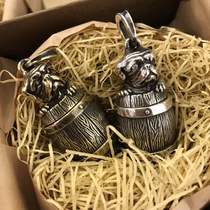 PEANUTSCO Peanuts Man Barrel Dog Pendant Key Ring Japanese Spot