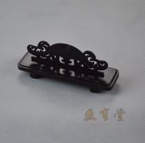 Vin Play Folding Fan Special Upscale Umulou Hollow Engraving Solid Wood Fan Frame Fan Base Swing Piece Fan Base