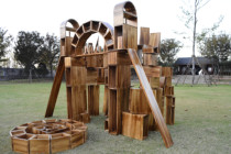 kindergarten large hollow outdoor ultra large carbide hollow charcoal burning blocks 58 pieces 128 pieces wooden toys