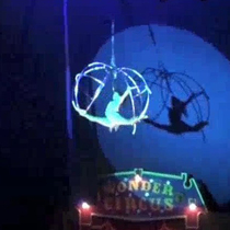Saro high-altitude stainless steel large ball opening and closing version of high-altitude props acrobatic stage props stage show