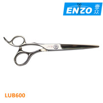 Houchuan LUB600 6-inch left-hand cut integrated cut hairdressing scissors sharp and wear-resistant pipe with the same paragraph