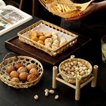 Hot Sell New Pint Bamboo Cutlery Bamboo Dustpan Bamboo Dish Bamboo Dish Cold Noodle Tray Special Price Bamboo Handwoven