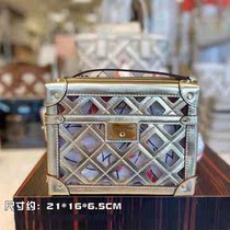MK Lady Theodora Hollowed-out Transparent Box Bag Chain Small Square Bag Single Shoulder Inclined Satchel Bag