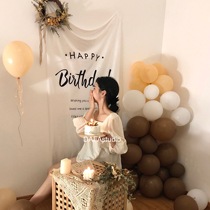 ins wind year old decoration sen department hanging cloth baby birthday movie with birthday photo for birthday photo background cloth items