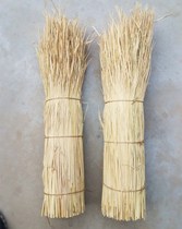 Dry straw Halloween straw decoration props dry straw stacking square cylindrical straw Straw Stool Roof New Grass