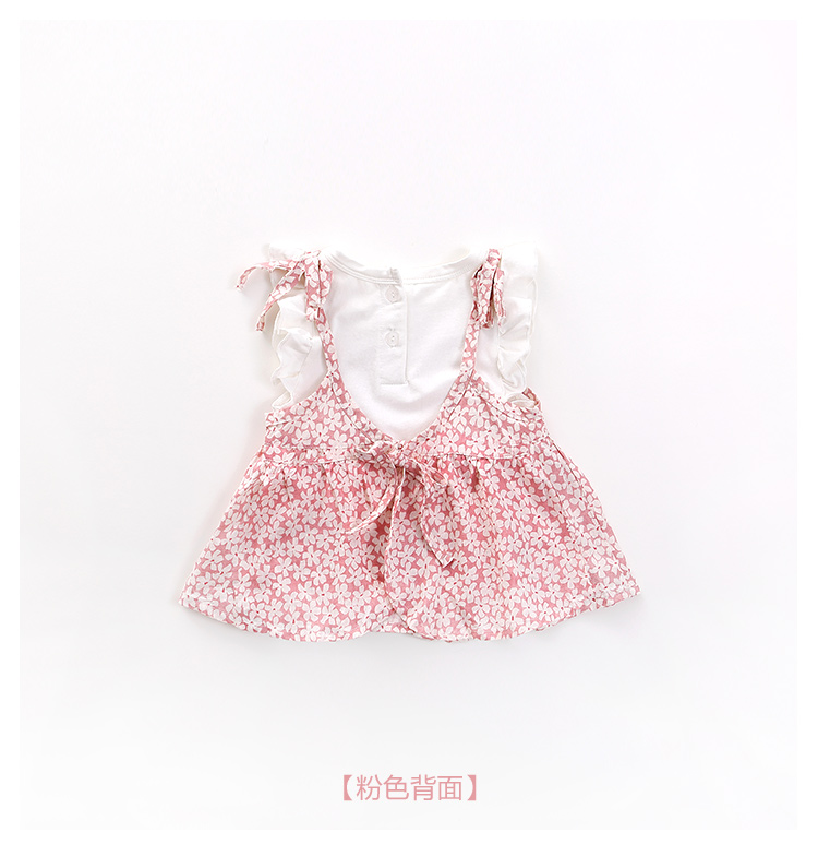 宝宝夏装女0-1岁套装婴儿连体衣服夏季纯棉包