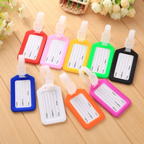 Travel luggage tag suitcase tag hanging tag creative check card Korean boarding pass listing plastic luggage tag