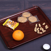 Indian lobular red sandalwood bearing plate red wood fruit plate household solid wood kung fu tea set Pu 'er open tea plate tray