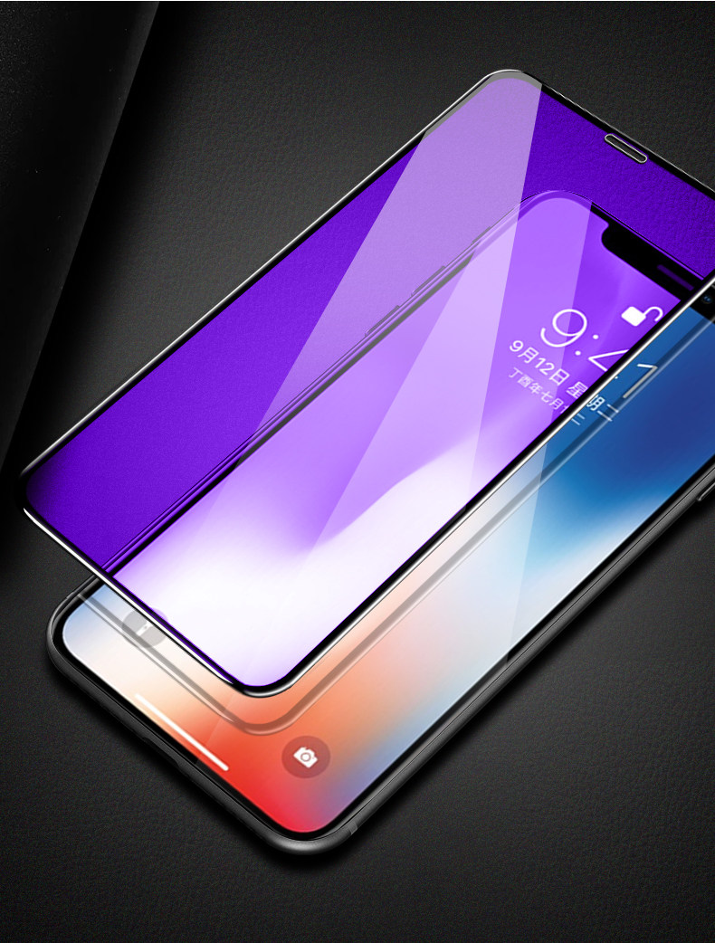 苹果x钢化膜iphonex手机膜苹果10x新款玻璃高清膜轻薄护眼抗蓝光膜ipx