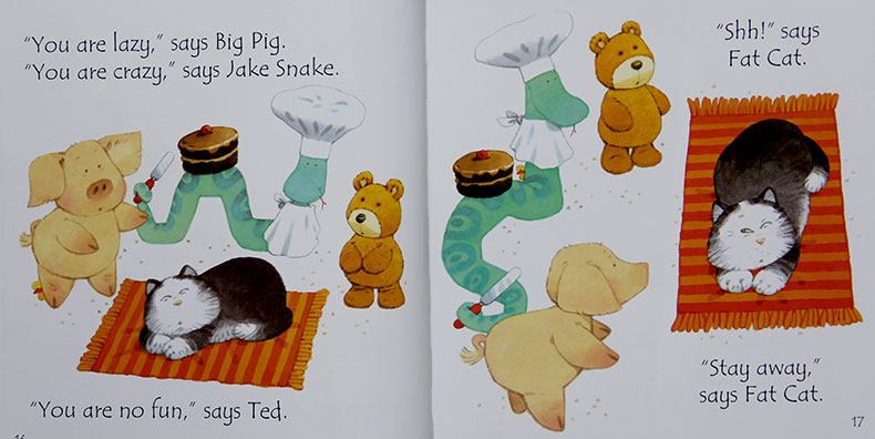 英文原版绘本fat cat sat厚本合集精装book cd