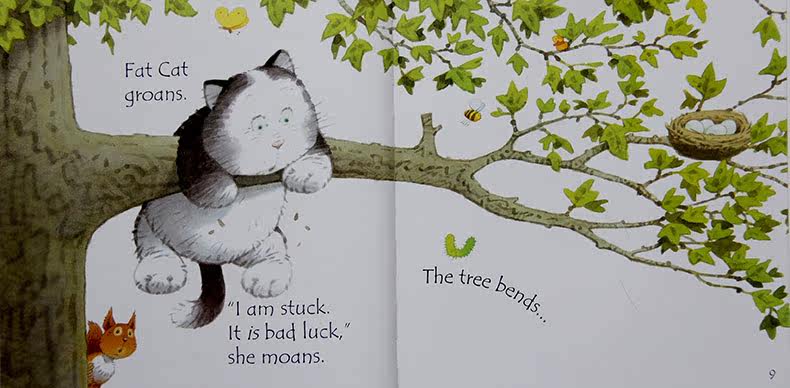 英文原版绘本fat cat sat厚本合集精装book cd