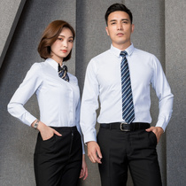 women's long sleeve shirt work clothes real estate work clothes men and women same style auto sales work clothes professional suit