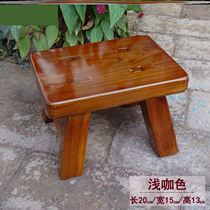 Wooden cute footrest Nordic solid wood 30cm low stool small boarding chair log Pier coffee table modern lazy
