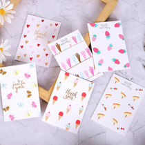 Birthday Wishes Greeting Cards Small Fresh with Envelopes Small Card Paper Korea Creative Mini Generic Message Card Thanks Card