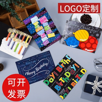 Korea Creative Business Upscale Birthday High-end Blessings Thank You Message Card Big Greeting Card With Envelope Employee Small Card