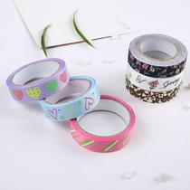 South Koreas new creative DIY photo album tape color pattern tape diary decoration handmade webbing wholesale sale