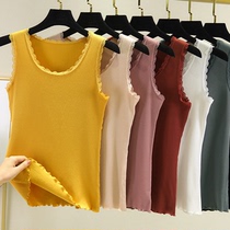 Bottom vest women wear summer cotton white lace thin style inside and outside wear sexy sleeveless underwear suspenders