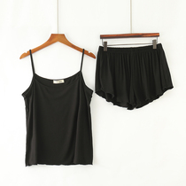 Suspender shorts pajamas womens two-piece summer thin modal girl sexy camouflage vest home suit
