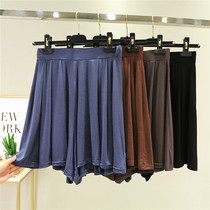 Home loose shorts womens casual summer Korean version of wide legs five-point size modal elastic thin home pajama pants