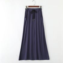 2020 summer dress new modal A skirt long womens thin high waist Korean version of skirt Joker long skirt tide