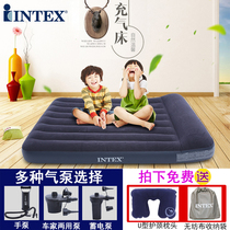 intex Inflatable bed cushion single double 3-4 people 1 8 meters wide outdoor field camping portable padded air bed household
