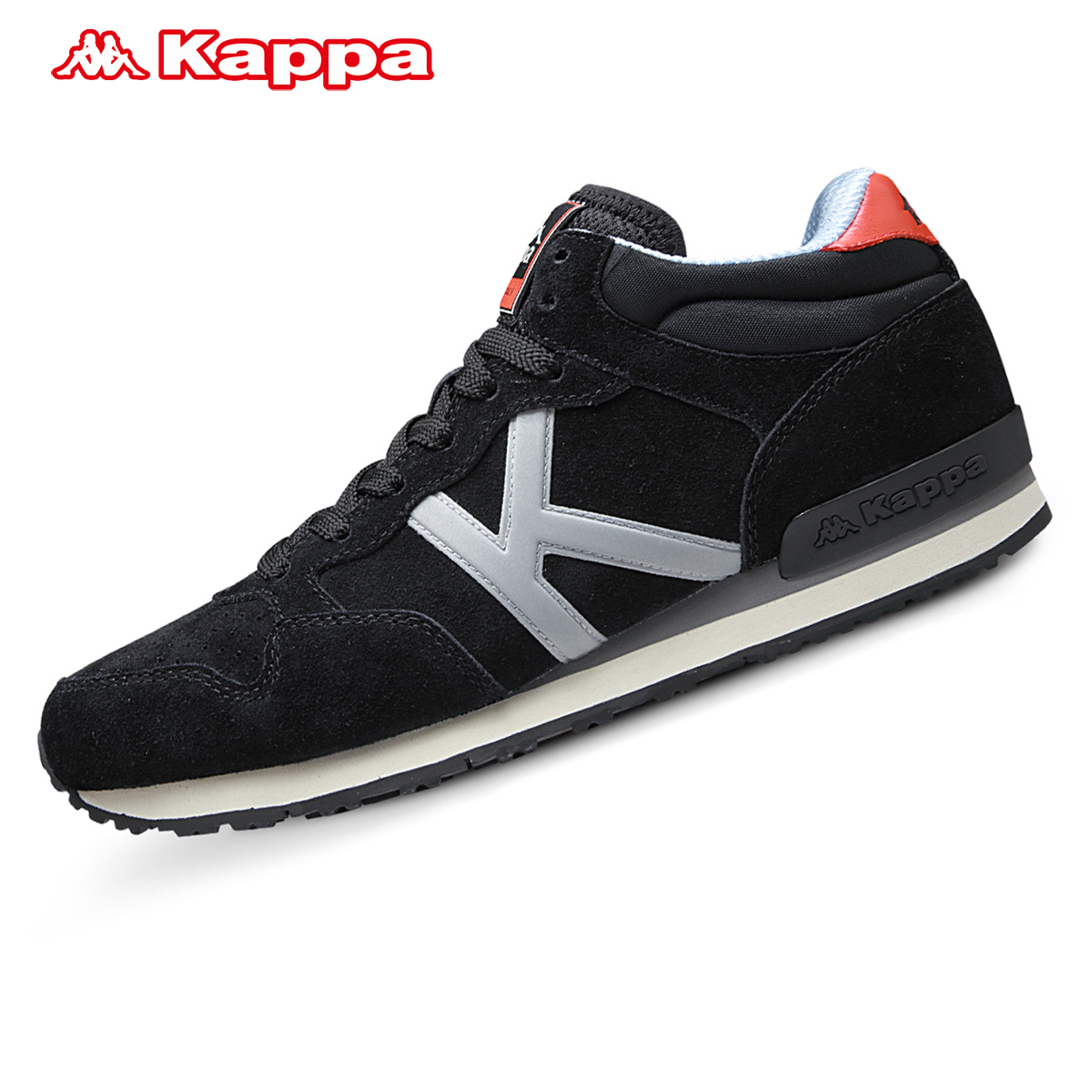 kappa/背靠背正品包邮新款秋冬男鞋高帮加厚保暖耐磨运动休闲板鞋