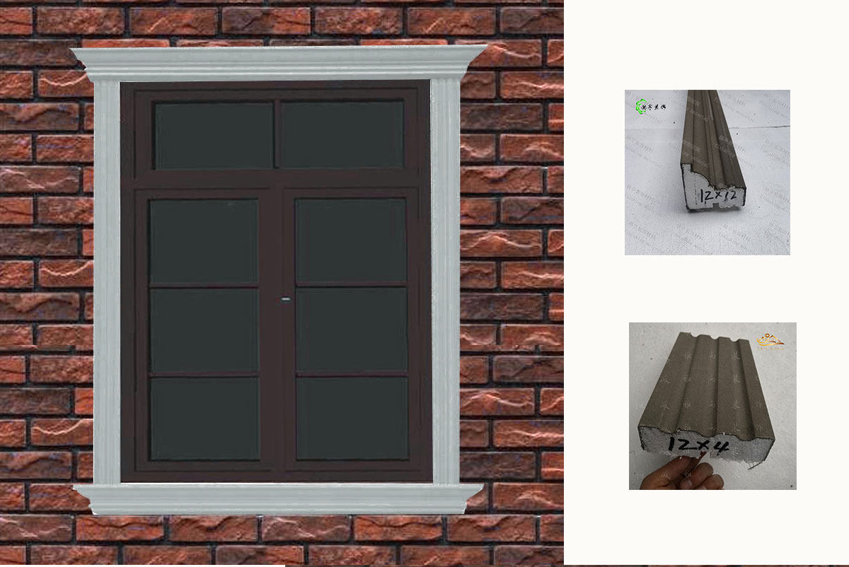 eps线条自建房外墙窗套腰线檐线梁托构件 泡沫线条欧式装饰线条