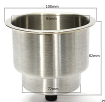 Yacht hardware accessories 304 stainless steel LED teacup holder RV accessories LED teacup holder