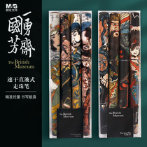 Chenguang British Museum quick-dry straight-type ball pen students use carbon brush questions high-value girl gel pen 0 5 Black Signature Pen 0 38 mens water-based Pen wholesale