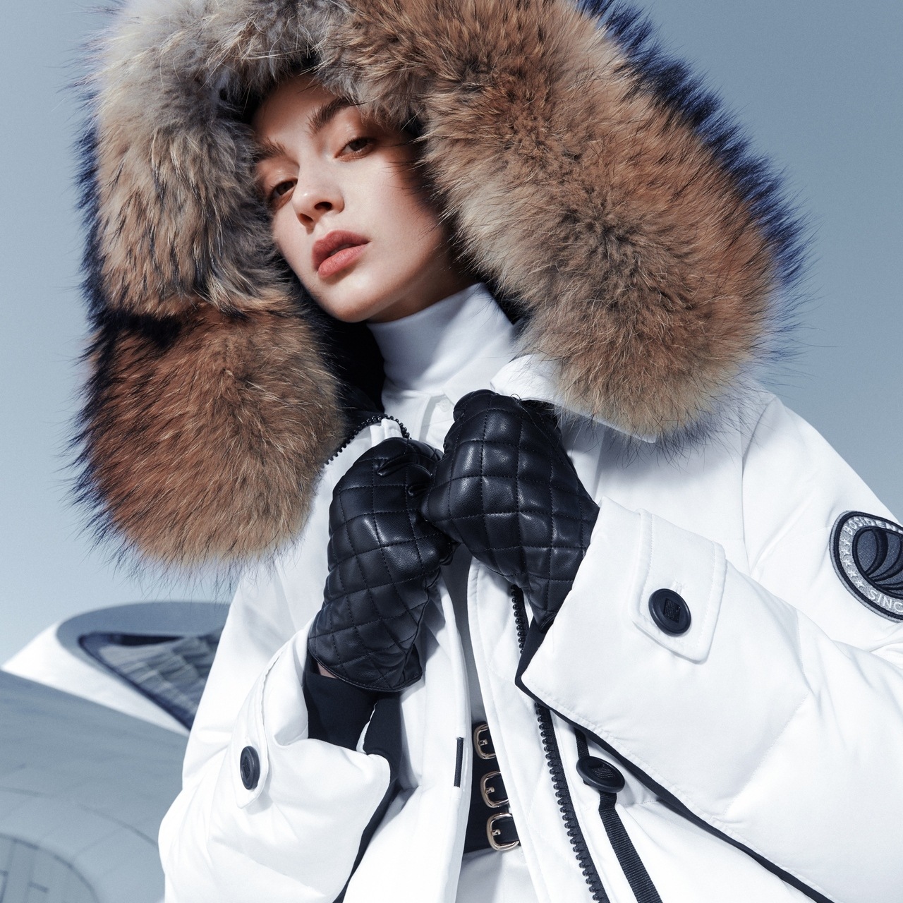 波司登2020新款杨幂同款极寒羽绒服女貉子毛领工装鹅绒b00142316