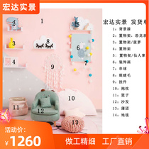 New film building photography props wedding reality studio decoration design and production of childrens real-life shooting props