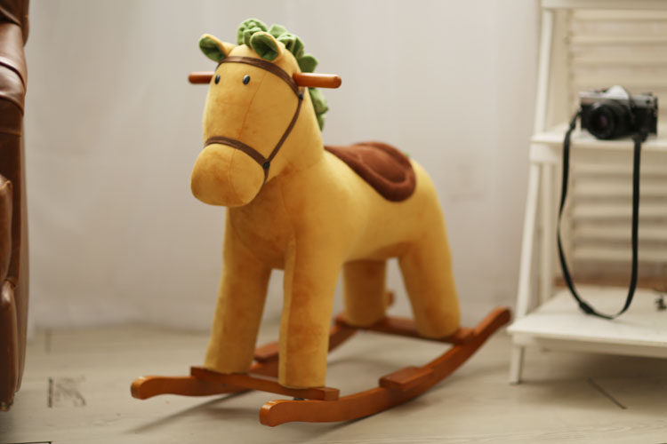 小木马玩具摇马 儿童摇马 宝宝摇椅玩具实木摇马摇椅周岁礼物