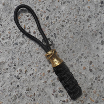 Multifunctional umbrella rope keychain outdoor handmade knife pendant flashlight camera car pendant with bag decoration